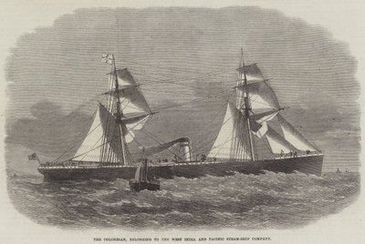 Die Kolumbianerin, gehörend zur West India and Pacific Steam-Ship Company von Edwin Weedon